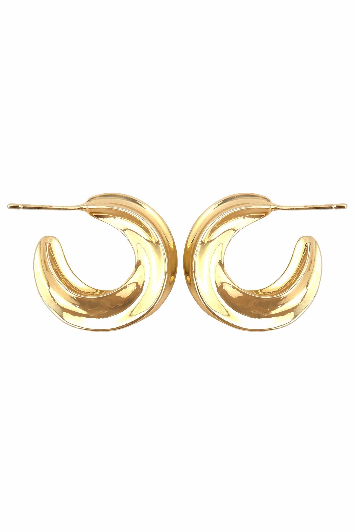 GOLDEN CRESCENT EARRING