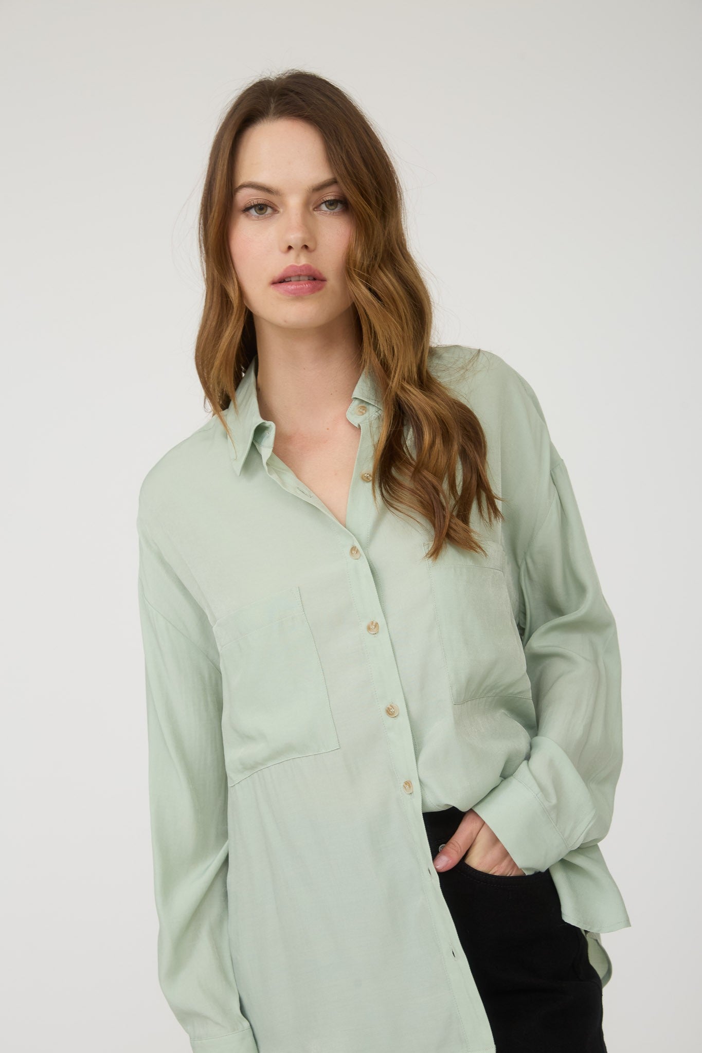 +Jadeite Button Shirt