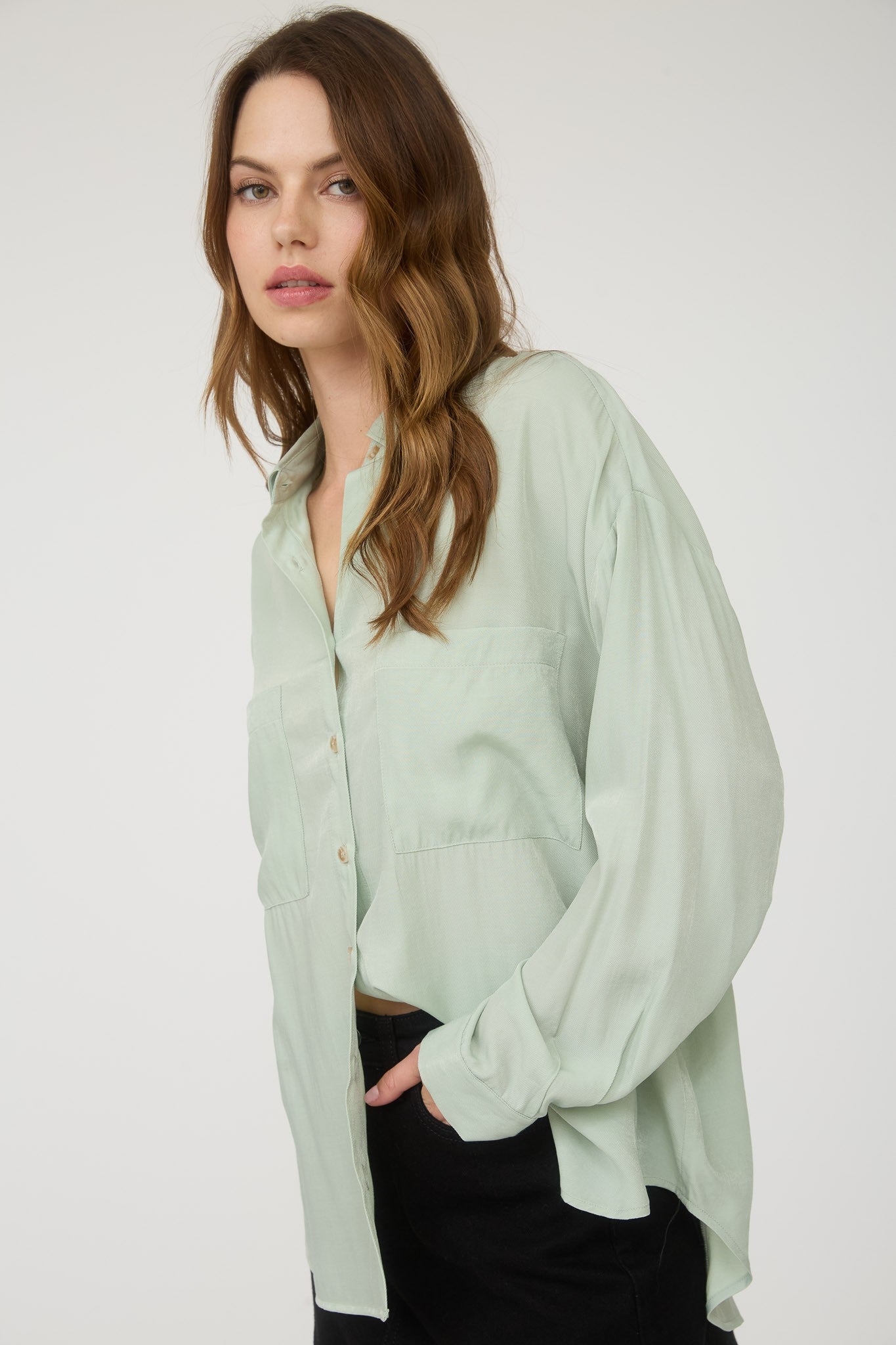 +Jadeite Button Shirt
