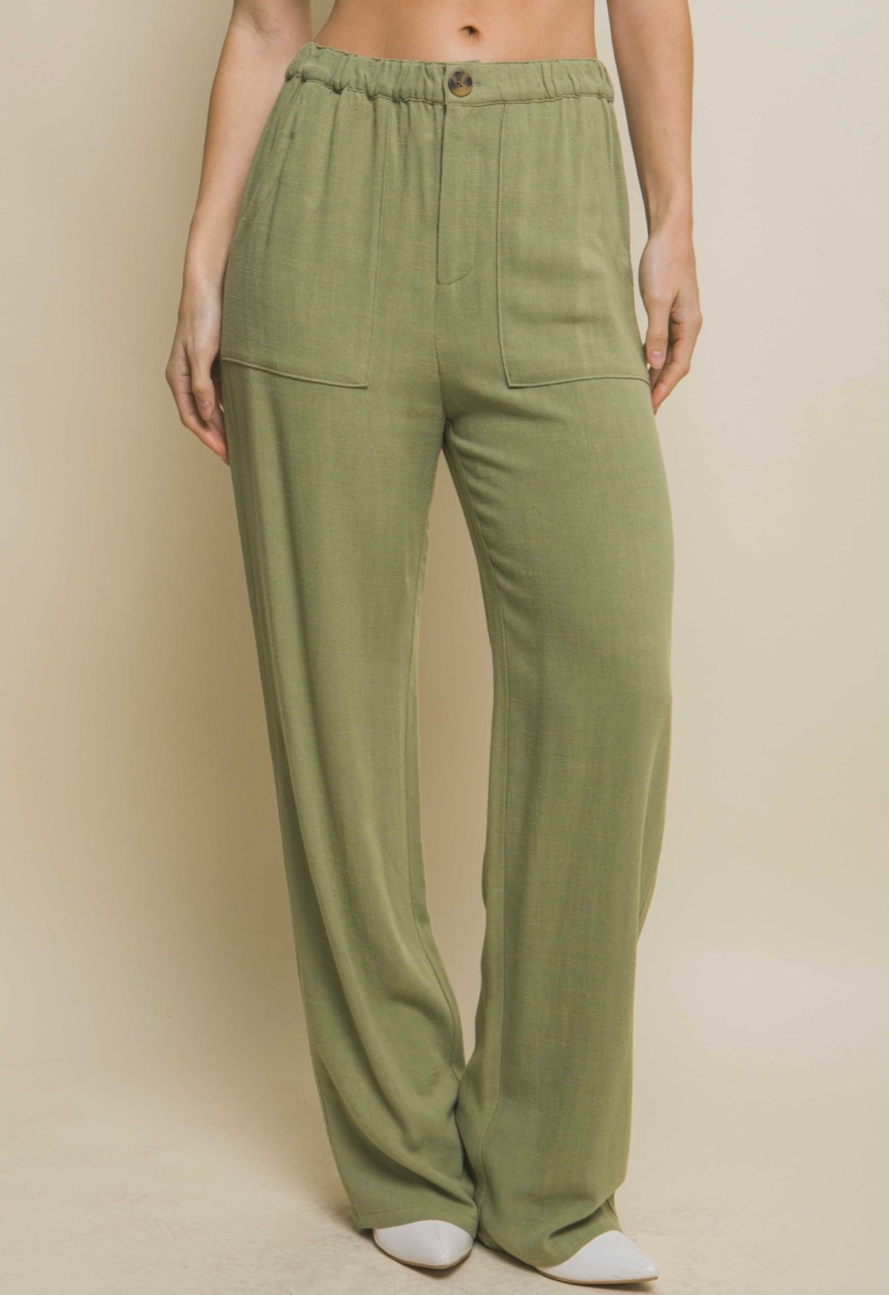 LOVE TREE LINEN PANT