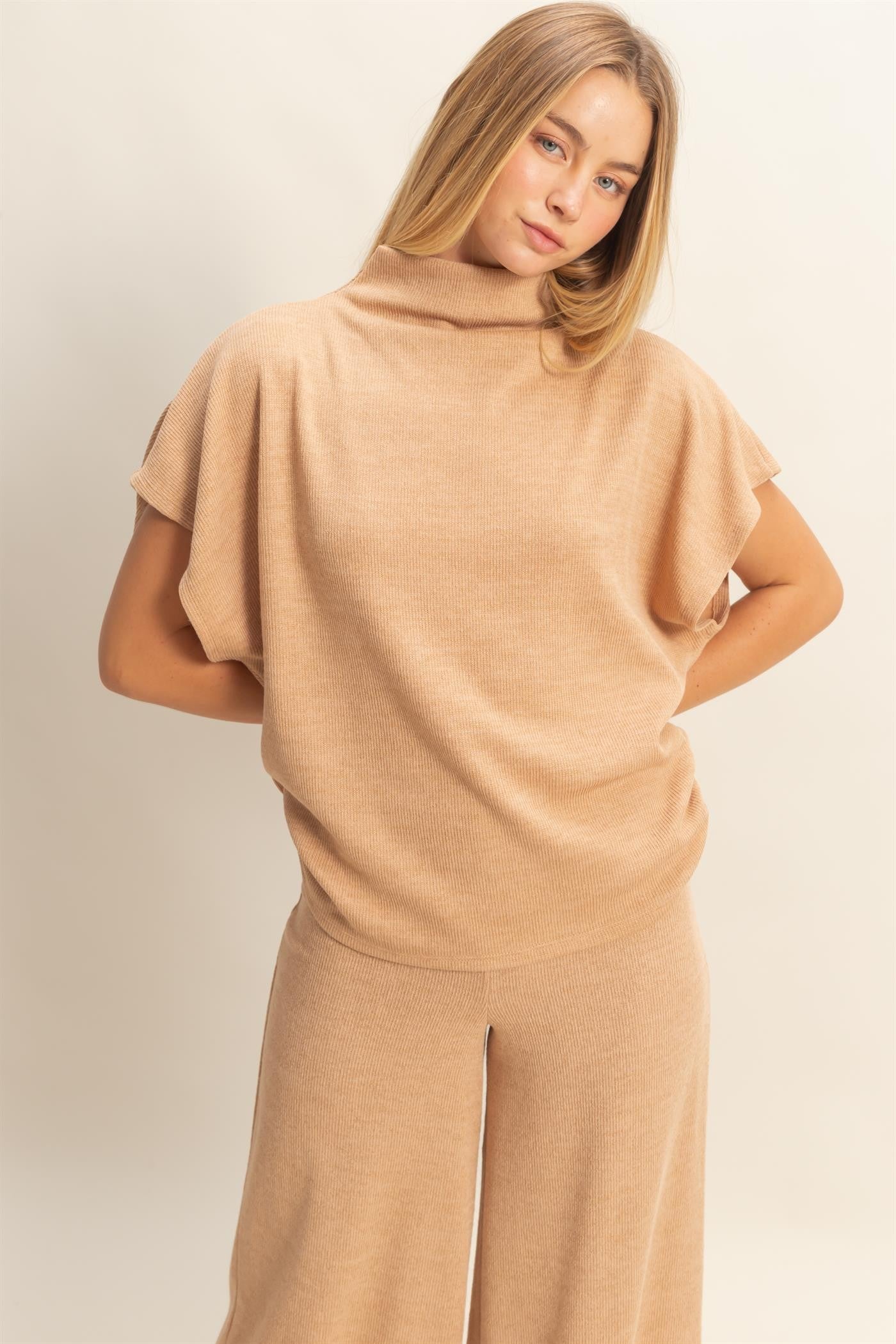 Luma Mock Neck Top