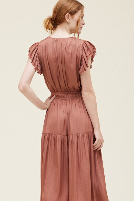 Rosewood Satin Dress