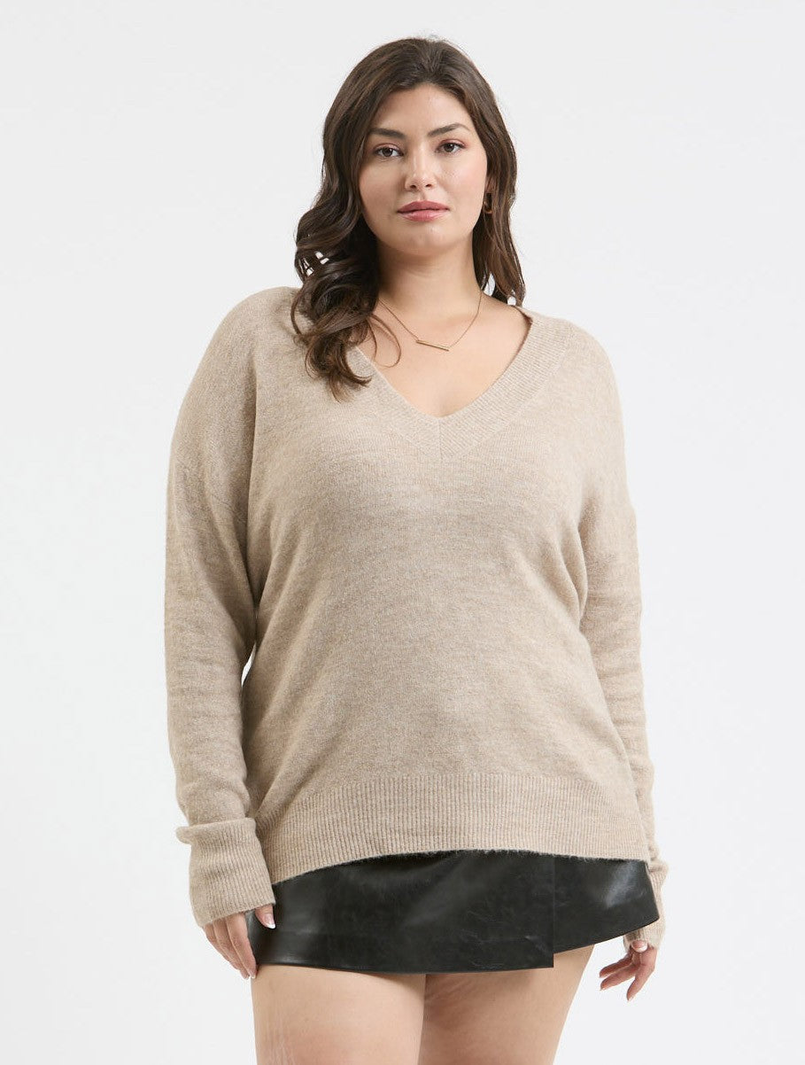 Taupe Knit Sweater