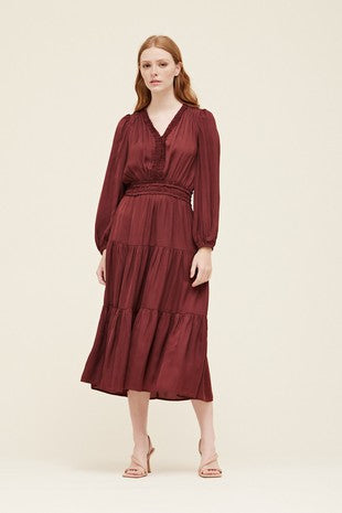 Winefall Maxi Dress