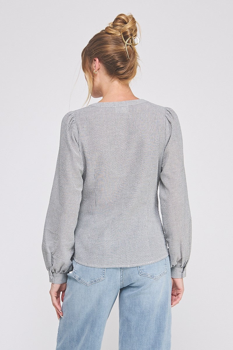 Wrap-tie Blouse