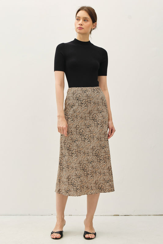 Leopard Midi Skirt