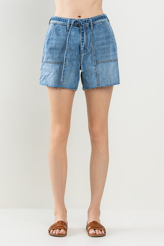 Azure Tie Shorts