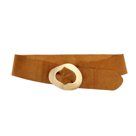 Golden Ring Leather Belt