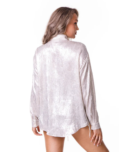 Silver Bloom Blouse