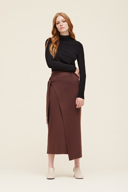 Cacao Wrap Skirt