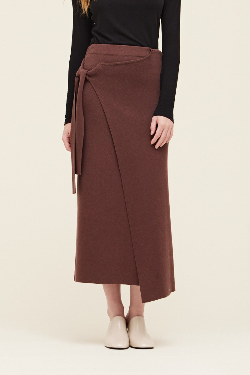 Cacao Wrap Skirt