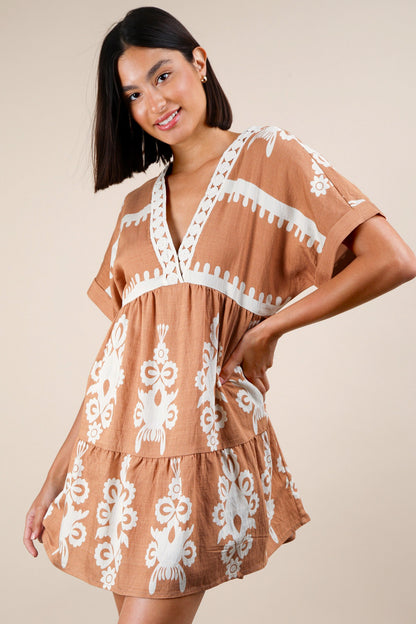 Camellia V-Neck Dress
