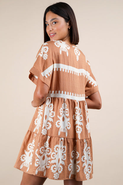 Camellia V-Neck Dress