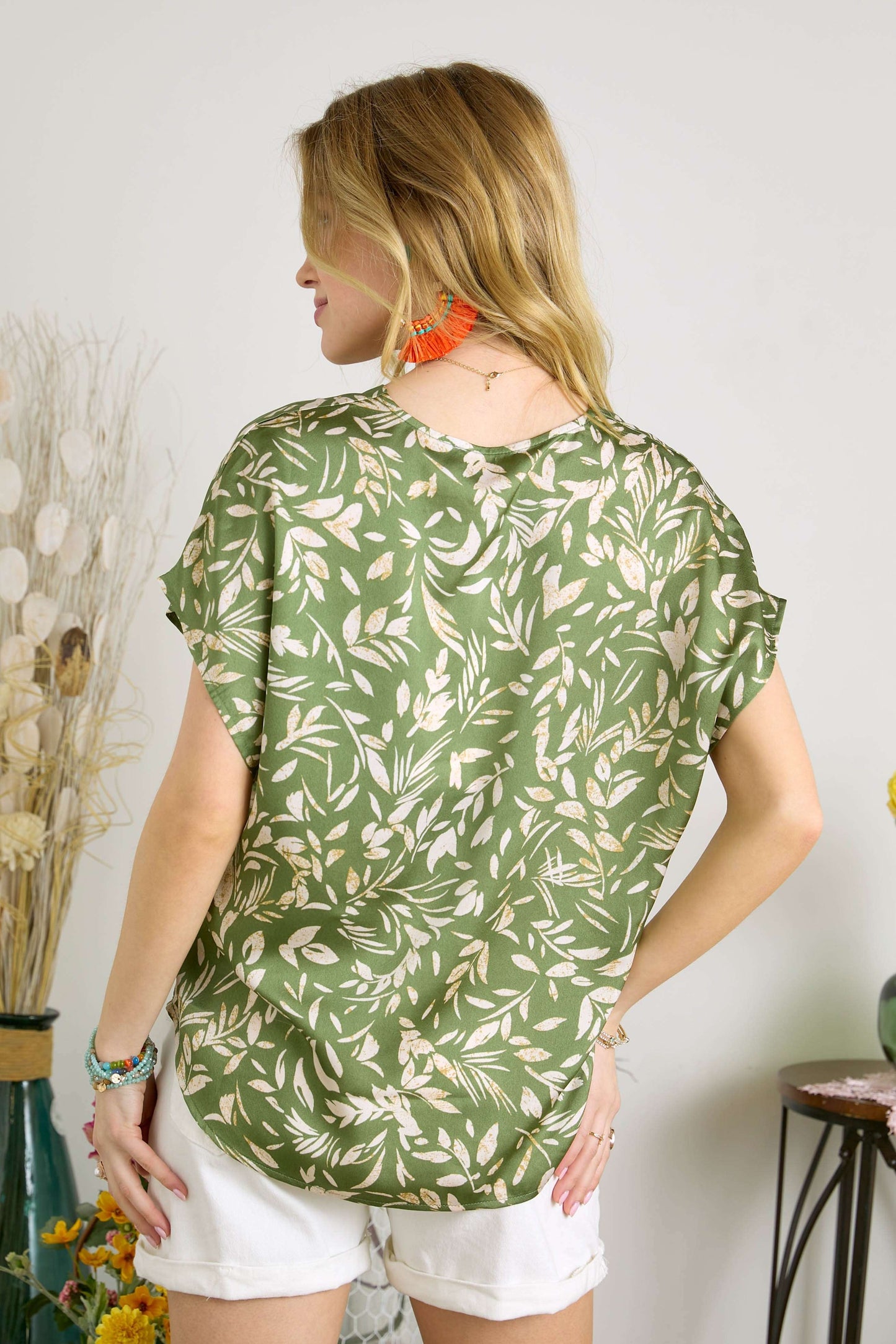 Fern Satin Blouse