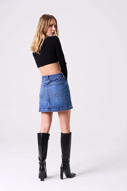 Harbor Button Skirt