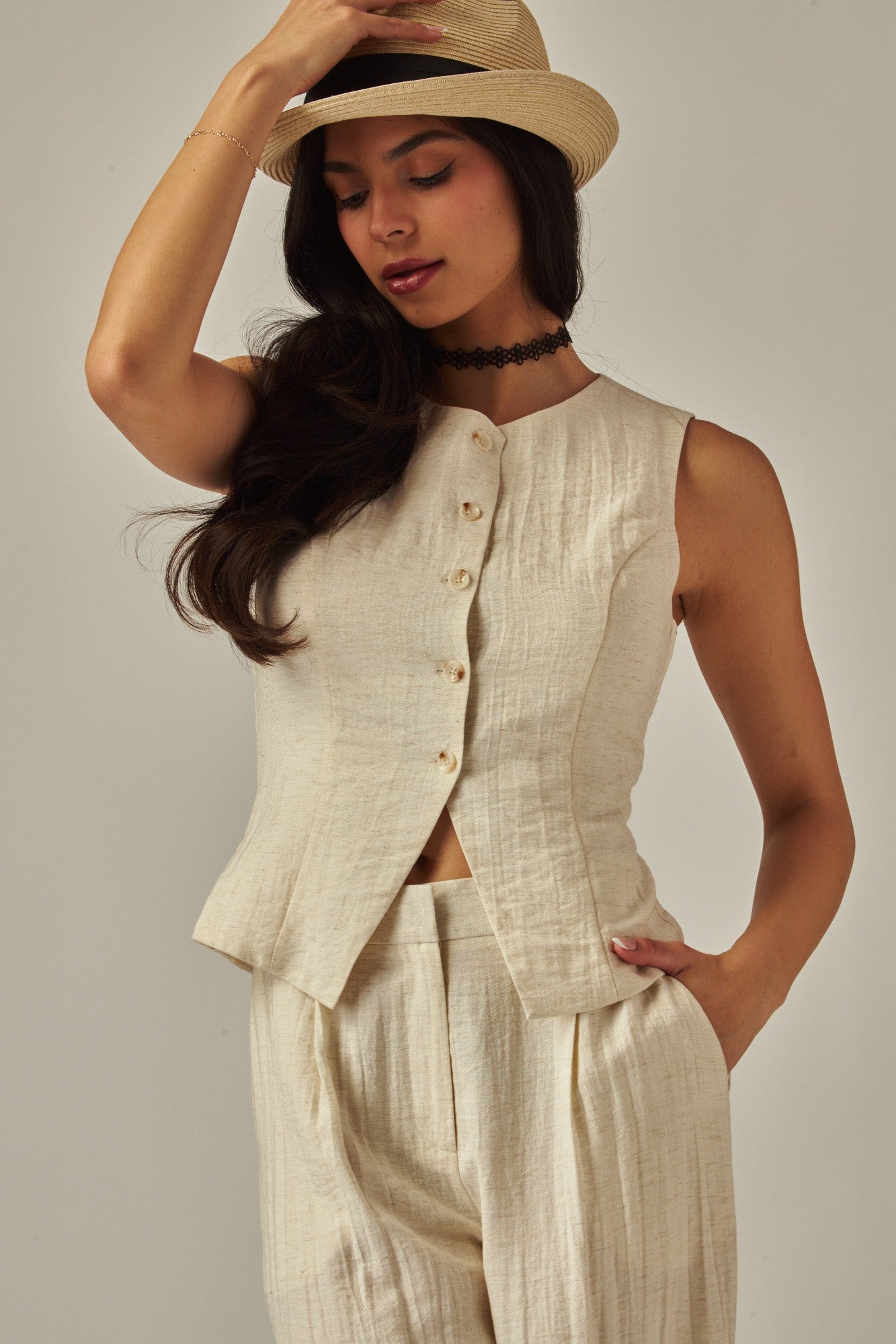 Lauren Linen Vest
