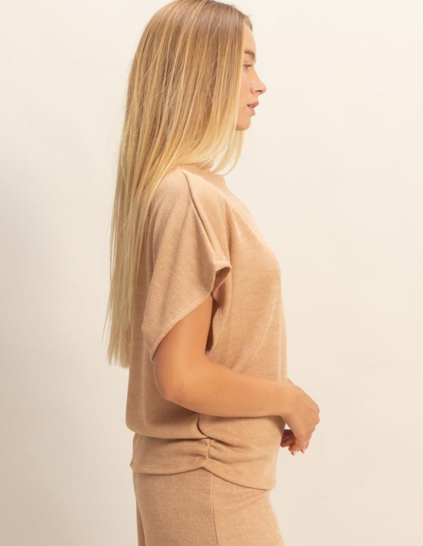 Luma Mock Neck Top