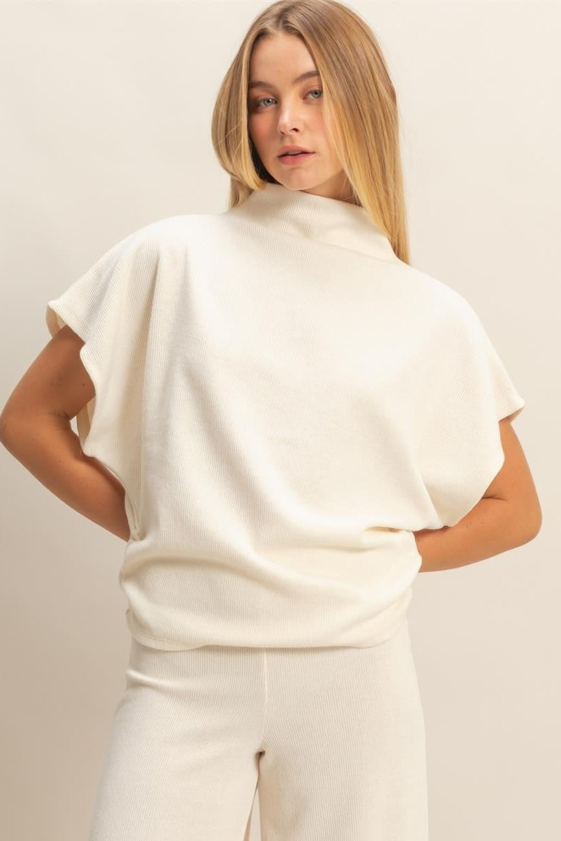 Luma Mock Neck Top