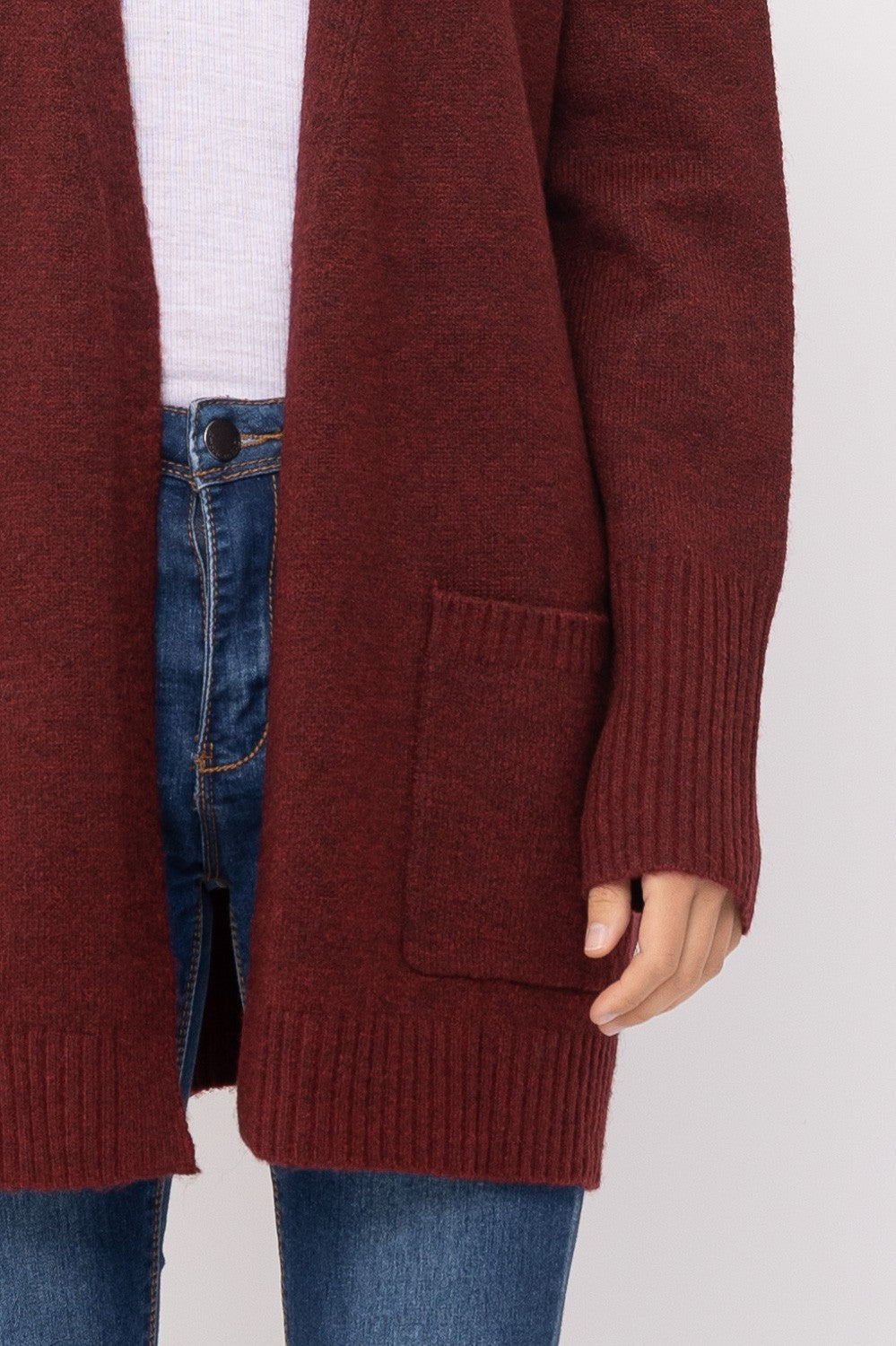 Lumi Cardi Burgundy