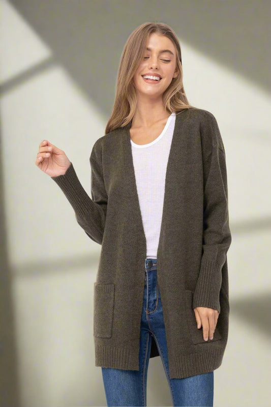 Lumi Cardi Olive