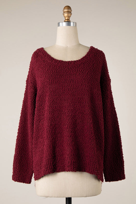 Merlot Knit Sweater