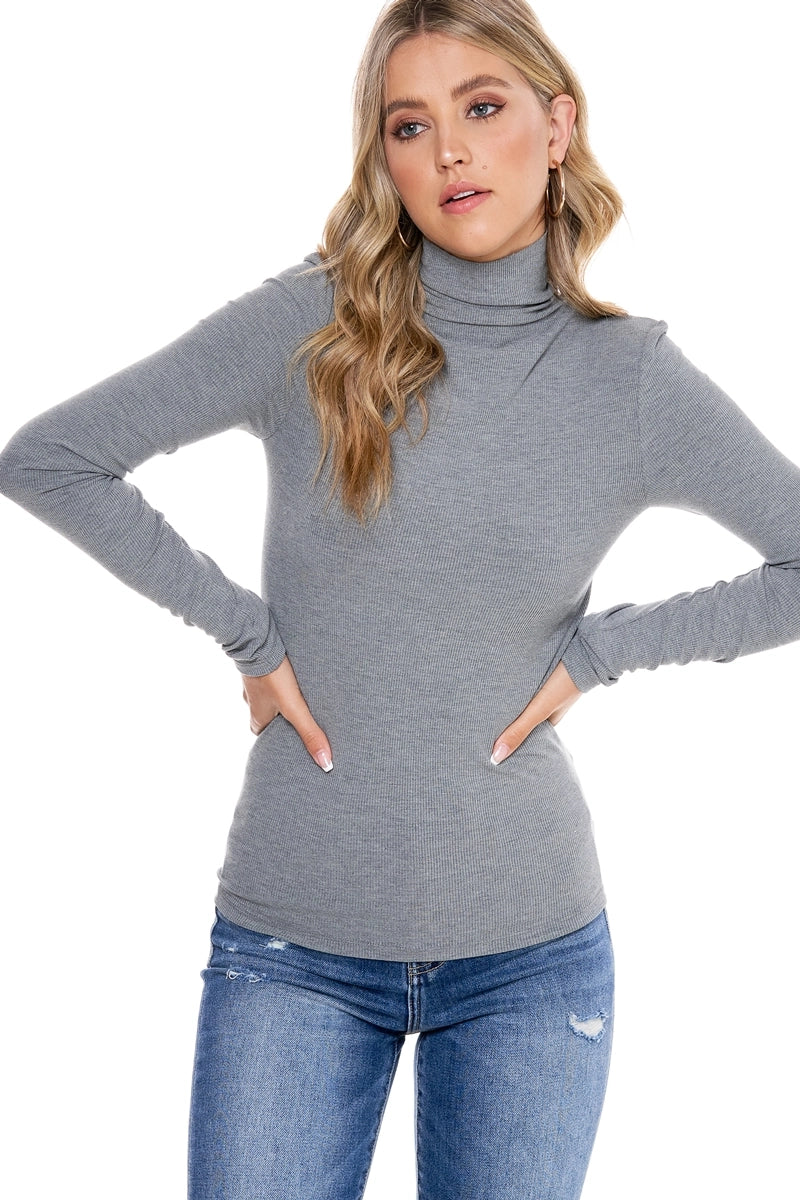 Mila Ribbed Turtleneck