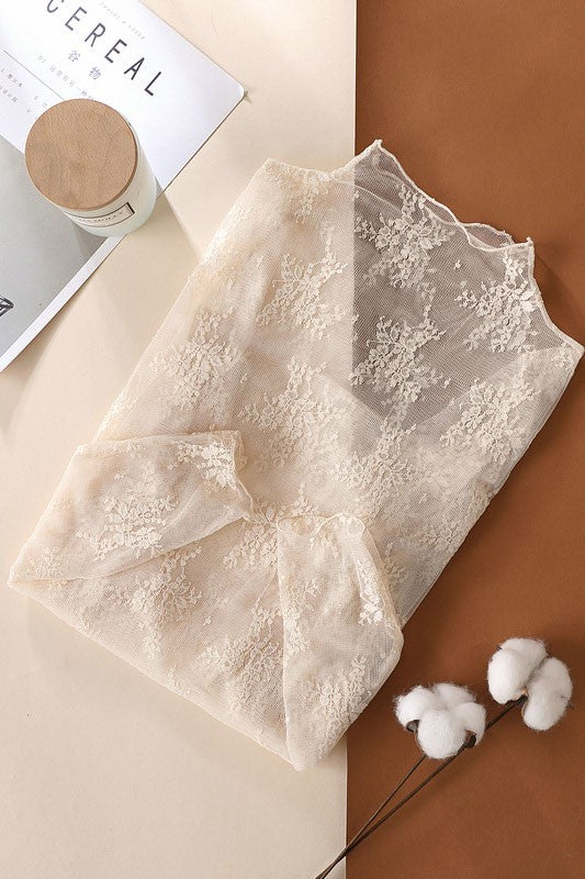 Pearl Lace Top