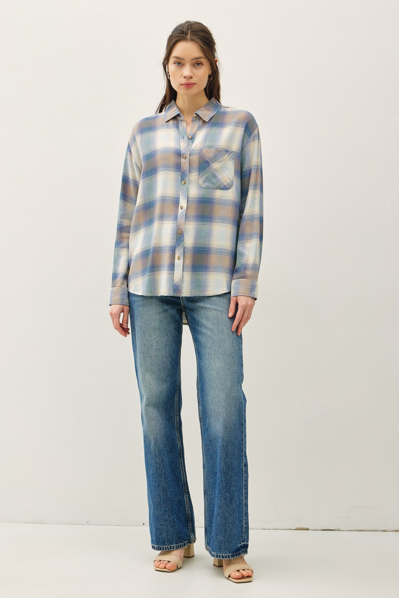 Retro Blue Plaid