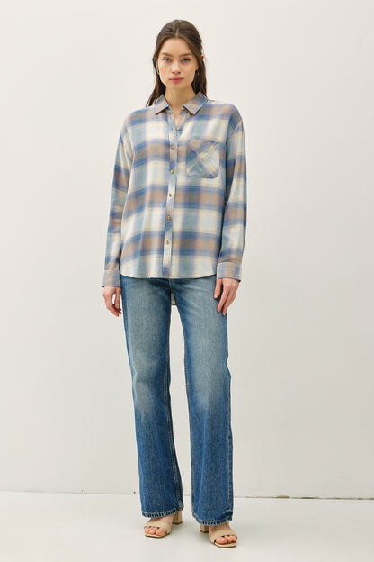 Retro Blue Plaid