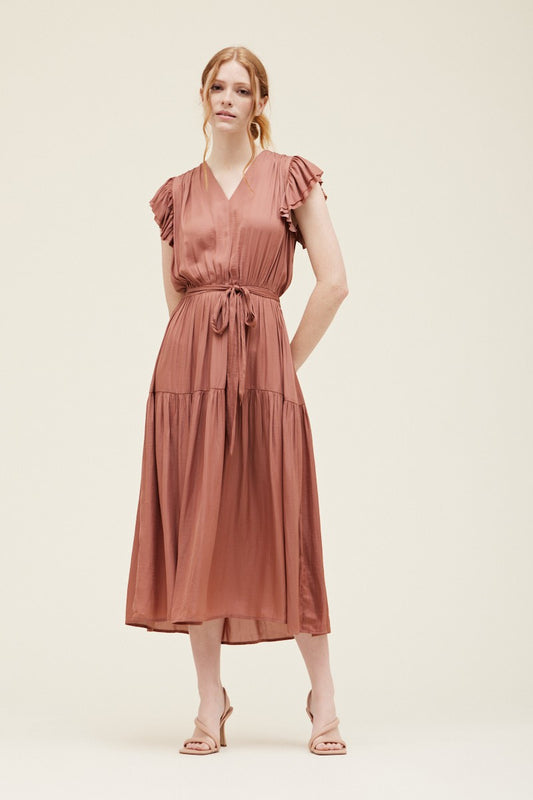 Rosewood Satin Dress