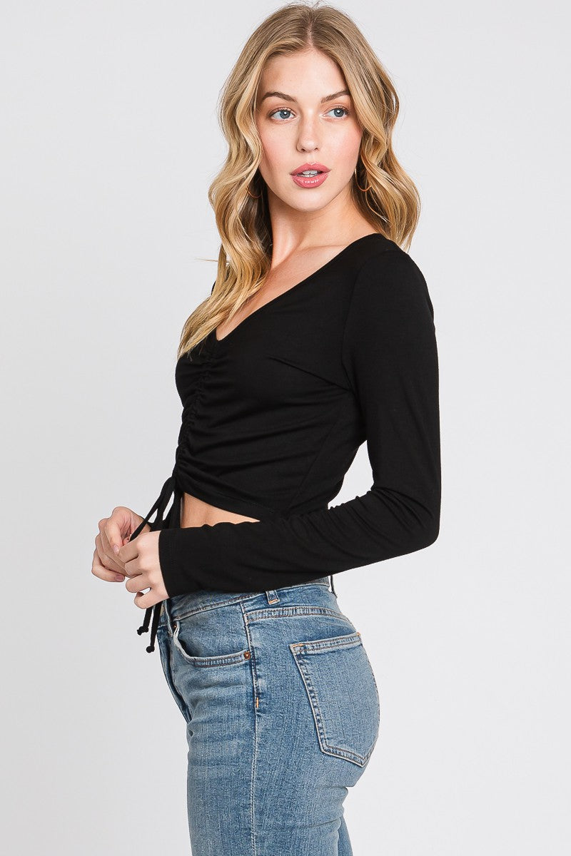 Rucheline Crop Top