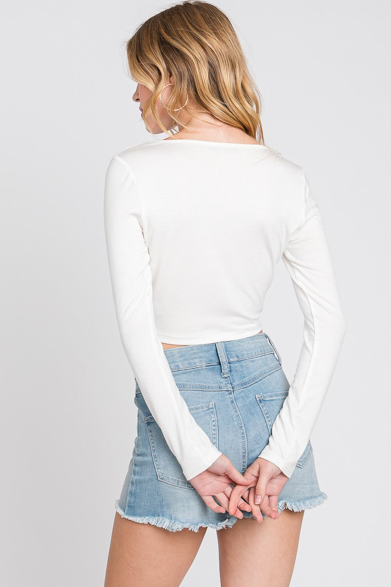Rucheline Crop Top