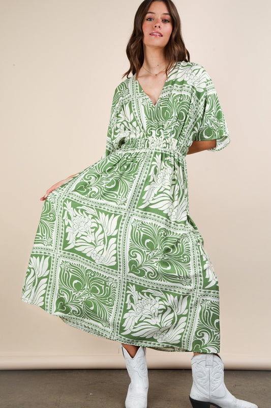 Sage Blossom Dress