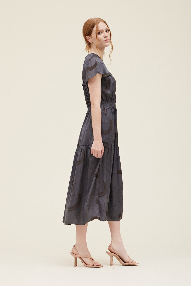 Smocked Midi Dress
