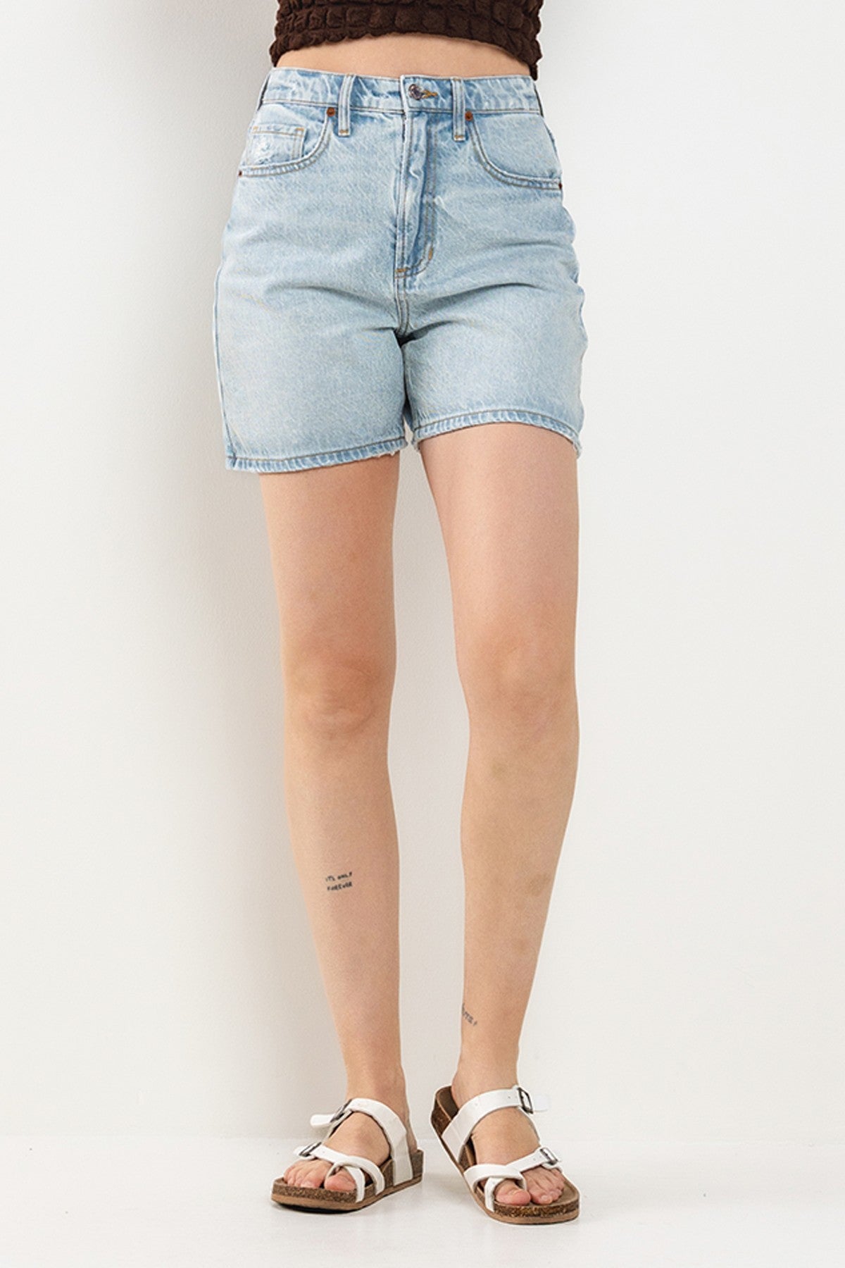 Stonewash Baggy Shorts