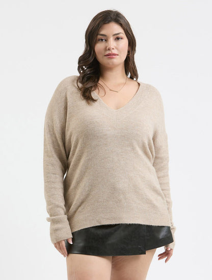 Taupe Knit Sweater