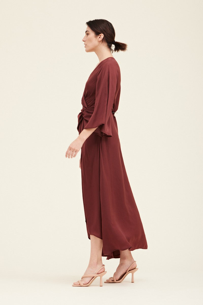 Winefold Dress