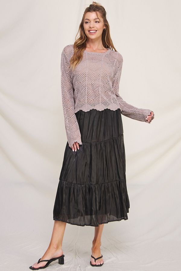 Midnight Tiered Skirt