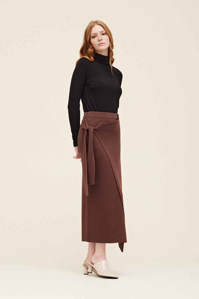 Cacao Wrap Skirt