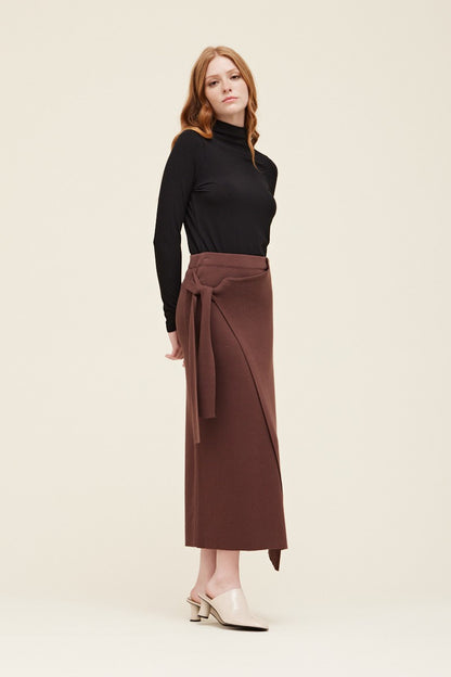 Cacao Wrap Skirt