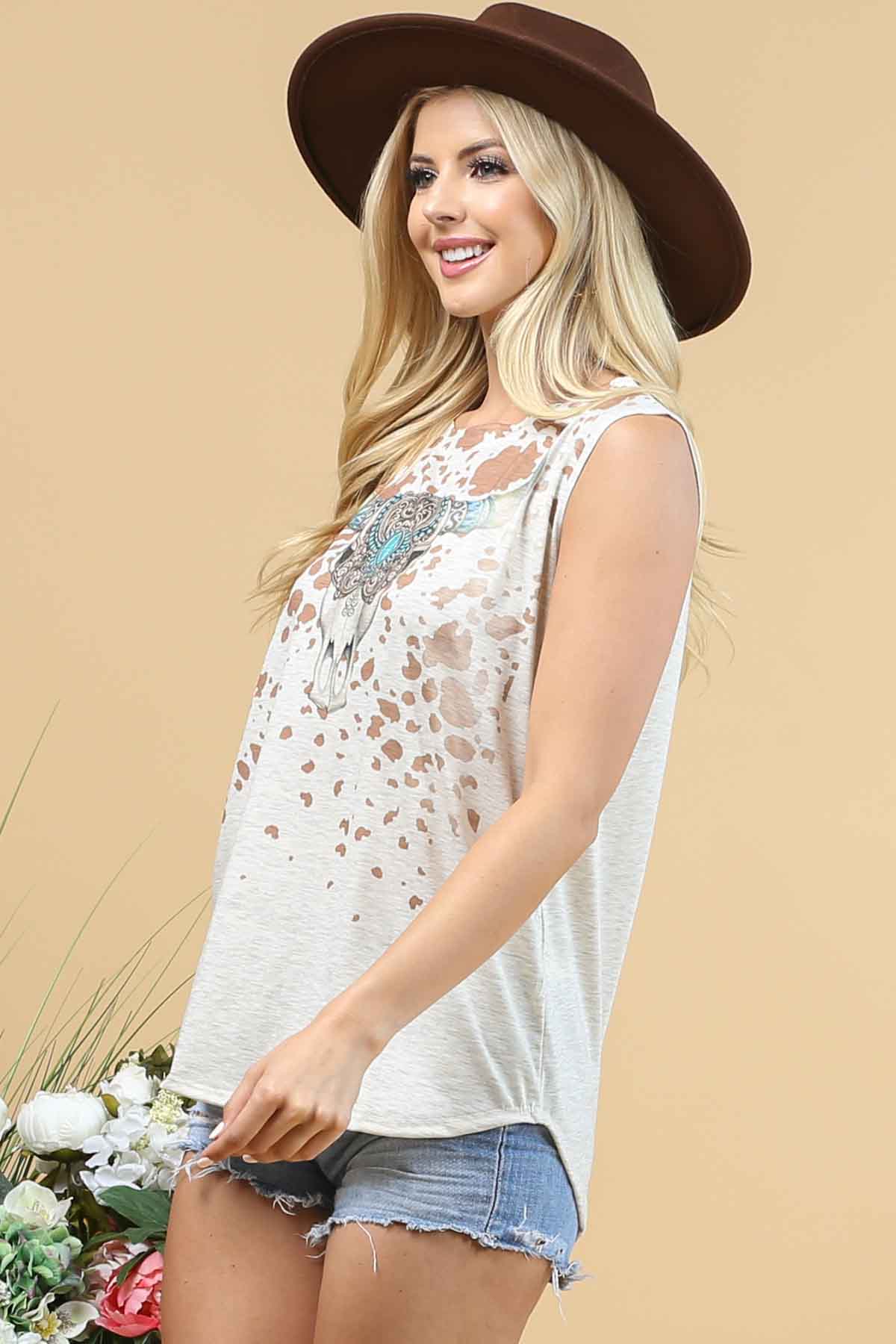 LONGHORN GRAPHIC TOP